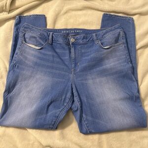 American Eagle Outfitters Women's Light Blue Skinny Jeans